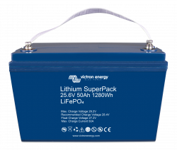 Lithium SuperPack 26.6V 50Ah 1280Wh (front Angle)